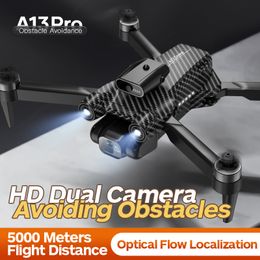 2023 Nuevo Real 8K Dual HD Camar Posicionamiento de flujo óptico Mini drones flotantes Motor sin escobillas PS 360 Evitación inteligente de obstáculos Helicóptero de cuatro rotores UAV A13