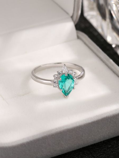 2023 nuevo S925 plata esterlina abuela esmeralda anillo Simple diseño europeo y americano anillo de mujer pequeño anillo fresco