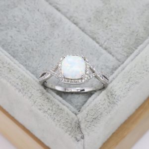 2023 nouvelle bague en argent Sterling S925 Simple carré australien gemme ensemble bague en diamant élégante bague de fiançailles personnalisée