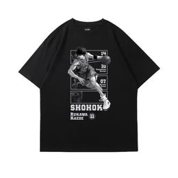 2023 nieuwe Slam Dunk Master T-shirt gezamenlijke naam rond Sakuragi Hanagawa Toshikaichi Mitsui losse basketbal T-shirt