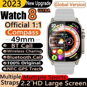 2023 Nieuw Smart Watch 8 Ultra Watch Ultra IWO Watch Ultra NFC Smartwatch Series 8 Bluetooth Call 2.2 Inch Draadloos fitnesshorloge