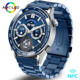 2023 Nieuwe Slimme Horloge Mannen AI Voice Assistant Full Touch Armband Fitness Sport Horloges Bluetooth Oproep Smart Klok Mannen Smartwatch
