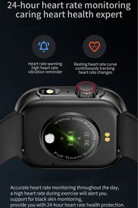 2023 Nouvelle montre intelligente Men des femmes Tacre tactile Temper la température corporelle Sports Watch Bluetooth Appel pour Android iOS Smartwatch Men + Box