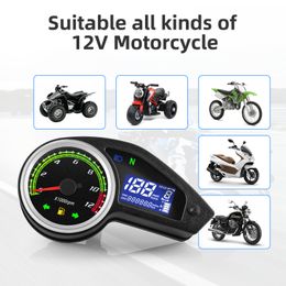 2023 Nieuwe snelheidsmeter Tachometer LCD Digitale instrument Kilometerteller Moto Dashboard voor Brazilië Chili CG Off-road GY200 Enduro 250