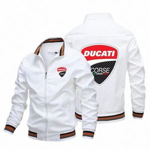2023 Nieuwe lente en herfst heren Ducati LOGO gedrukt custom jas fi motorfiets locomotief bommenwerper bomberjack mannen x9OS #