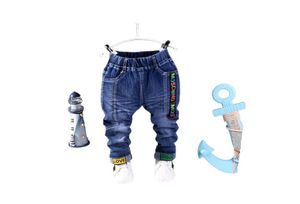 2023 NIEUWE Lente herfst Mode Jongens Jeans Baby casual Kleur gesp Broek Kinderen Elasticiteit Jean Jongen Broek Herfst Kinderen Denim 15411006