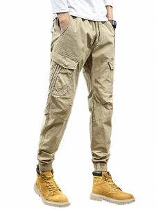 Pantalon cargo multi-poches pour hommes, Streetwear, coupe cintrée, décontracté, jogging, extensible, Cott, nouvelle collection printemps été 2023, O6i6 #