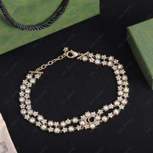 2023 New Star Crystal Chokers Ketting Dames Alfabet Luxe Designer Ketting Voor Vrouwen Party Huwelijksverjaardag Sieraden Hoge Kwaliteit Met Doos