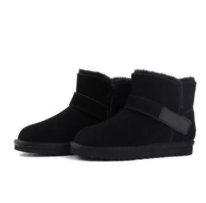 2023 Nieuwe stijl Australië Snow Boots Fashion Ugitys Beperking Riem ontwerpen Wollen klassieke warme schoenen WGGS Medium