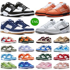 2023 nieuwe stijl lage loopschoenen heren dames GAI Panda Orange Lobster Medium Olive Argon Syracuse Team Green Grey Fog heren trainers outdoor sneakers