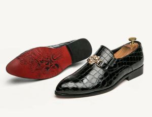 2023 nouveau style de luxe italien mode hommes chaussures habillées en cuir chaussures de mariage bureau d'affaires appartements décontracté fête conduite chaussures