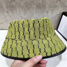 2023 Nieuwe stijl Herenontwerper Bucket Hat For Men Women Fashion Brief Letter Caps Verstelbare luxe sport Bruin honkbalhoeden Cap bindende zonnebonden G12