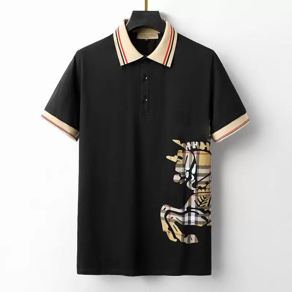 2023 New Summer Designer Hommes Tees Polo T-Shirt Lettres Imprimer BUR Manches Courtes Original De Luxe Hommes Hip Hop Tee Plus Sur La Taille XL 2XL 3xl