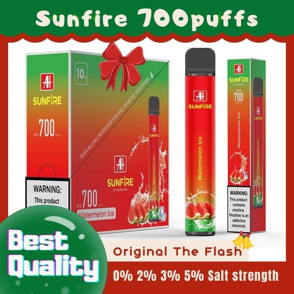 2023 Nouveau Sunfire 700puff E Cigarettevape Vape jetable en gros I Vape Puff Wape Vape Pen Narguilé Puff Bar Narguilé Chargeur Grossiste Jetable Pen Bar