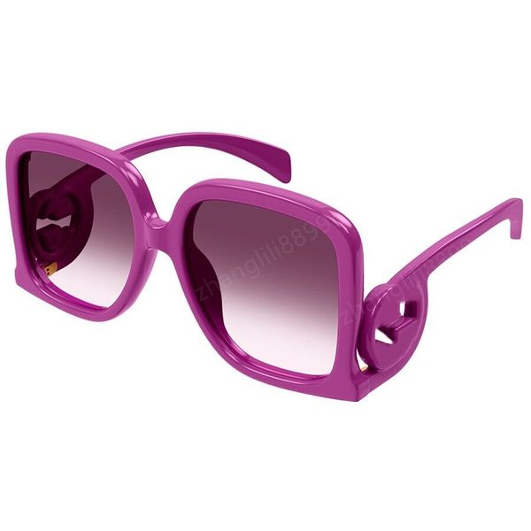 Gafas de sol cuadradas de gran tamaño de lujo para mujer, gafas de sol Vintage con marco grande para mujer, gafas de protección UV, gafas femeninas con gradiente 1326