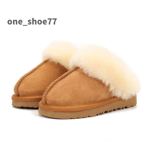 2023 NOUVELLES pantoufles Tasman Tazz hiver peluche et épaissi Baotou chaussures en coton chaud fourrure en cuir bottes de neige intégrées demi-sandales