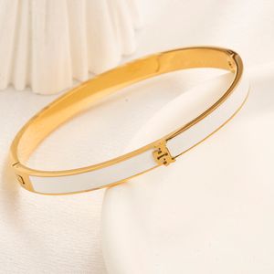 2023 Nieuwe TB Liefde Gift Sieraden Sier met Designer Hoge Kwaliteit Goud Roestvrij Stalen Manchet Bangle Waterdicht z