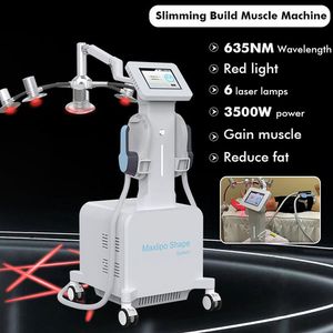 2023 New Tech 6D lipo laser Amincissant la mise en forme du corps ems EMSlim Machine lipo Diode à double longueur d'onde LipoLaser EMSSculpt la graisse construite par les muscles réduit les muscles plus forts