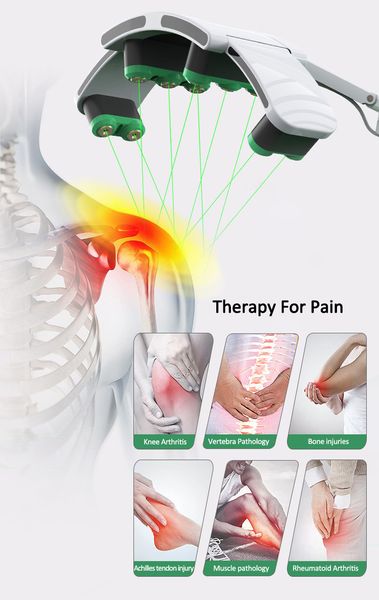 2023 Nueva tecnología de terapia para el dolor, curación de heridas, luz verde y roja, lipoláser 10D, máquina de adelgazamiento corporal de 532nm para salón de belleza