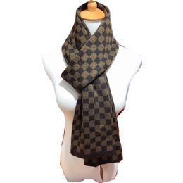 2023 NIEUWE TOP Classic Plaid Women Man Designer Scarf Fashion Brand 100% Cashmere sjaals voor Winter Luxury Long Wraps Christmas Gift