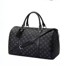 2023 Nieuwe top PU Fashion Men Dames Bruin Flower Travel Bag Duffer Bag Merkontwerper Bagage Handtassen Grote capaciteit Sporttas 65 cm #35189