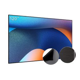 2023 Nieuwe topkwaliteit 120 inch 16: 9 Pet Crystal UST ALR /CLR Fixed Frame Screen voor 4K Ultra Short Throw Projector Home Cinema