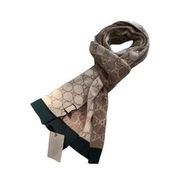 Écharpe chaude de styliste, accessoires de style de luxe, simples, rétro, pour hommes et femmes, enveloppes de lettres, 190x30cm