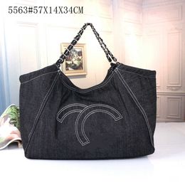 2023 Nouveau sac fourre-tout Mode Dames Marque de luxe Designer Sac fourre-tout Sac à main décontracté Une épaule Chaîne portable Femme Denim Cuir Shopping Sac à bandoulière W221206