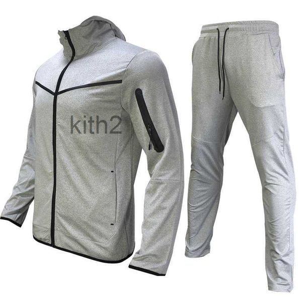 2023 Nuevo chándal Marca Imprimir Conjunto para hombre Primavera Otoño Ropa deportiva Traje deportivo Casual Sudadera con capucha Pantalones Hombre Ropa para correr TT05