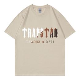 2023 Nieuwe Trapstar Letter Print heren t-shirts klassieke casual modetrend voor mannen en vrouwen puur katoen simple sport t-shirt vriendje vriendin cadeau