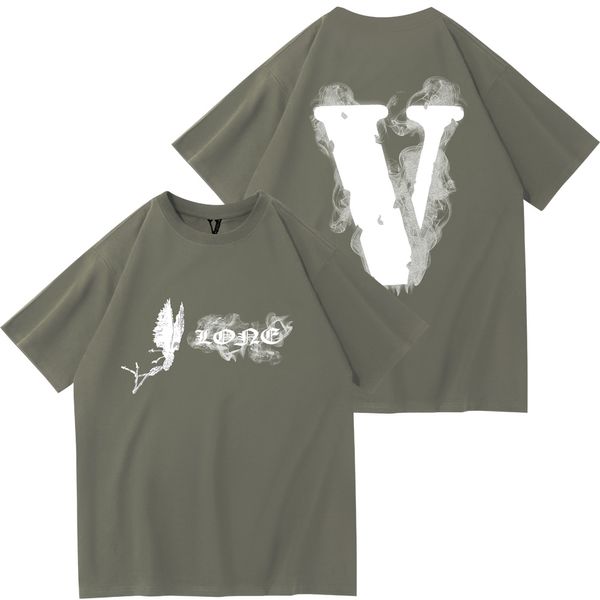 2023 NUEVA camiseta VLONE Camisetas para hombre Camisetas de verano para hombre Camisetas de algodón de manga corta Top Diseñador Camisetas Camiseta de moda impresa Hombre Camisetas Ropa Tamaño M-XXXL Camiseta de diseñador T132