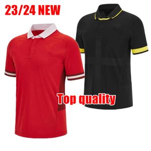 2023 Maillot de rugby de Nouvelle-Galles Maillots de l'équipe nationale Sportswear Cymru Sever Version Coupe du monde Polo T-shirt 23 24 Top Welsh Rugby Training Jesery taille S-5XL