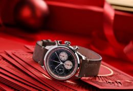 2023 Nieuwe Union Watch Heren Leisure Diamond Watches Gold Steel Case Leather Quartz Polswatch Riem mannelijke relogio masculino un3