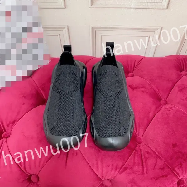 2023 New Wave Series Calcetines Zapatos Clásicos Hombres Mujeres Transpirable Casual Zapatillas Blanco Gris Negro Antideslizante Plataforma de absorción de impactos Botas inferiores de goma Zapato fd230204