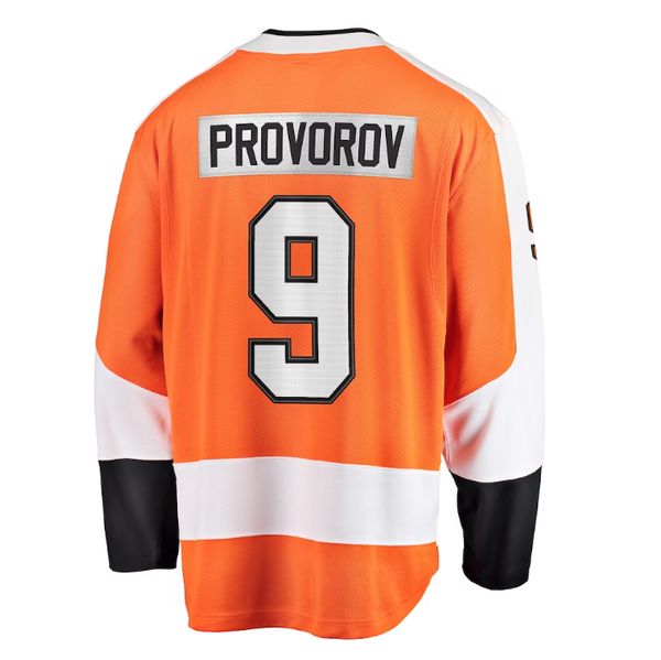 2023 Nouveaux maillots de hockey sur glace Ed en gros Philadelphie 9 Ivan Provorov 14 Sean Couturier 79 Hart 11 Tkonecny