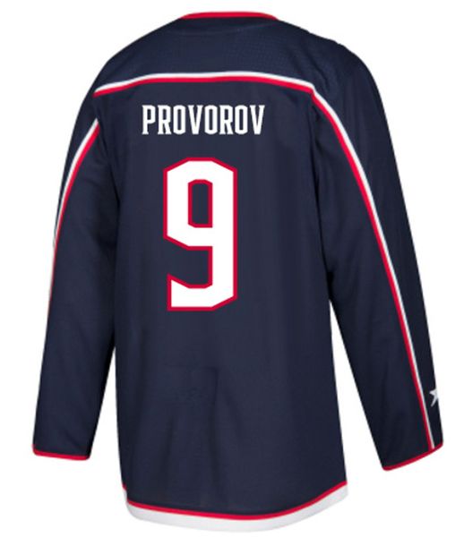 Maillots de hockey sur glace Top Ed Sports, vente en gros, Columbus 9 Ivan Provorov 13 Johnny Gaudreau, vente en gros, nouvelle collection 2023