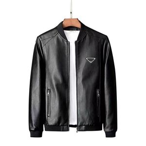 2023 Nouvelle veste en cuir d'hiver Designer Veste en cuir de haute qualité pour hommes coupe-vent coupe-vent décontracté veste de mode en plein air Clipmm01