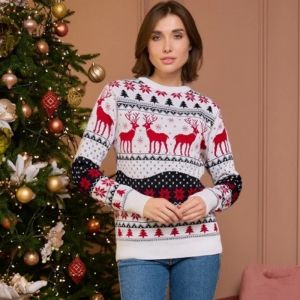 2023 New Winter Women Men unisex Sweaters de Navidad de tejido de tejido de tejido Top Coplites de parejas