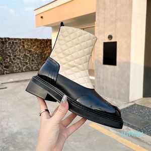 2023 nouvelles femmes de luxe Designer bottes terre bottes en cuir noir talon haut cheville pour l'australie hiver chaussons talons 04