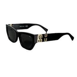 2023 nuevas mujeres MiuM 09ws marca moda Retro cuadrado marco estrecho UV400 gafas de sol diseñador de lujo gafas 10 colores