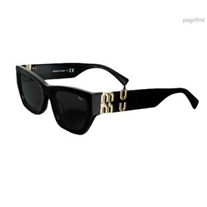 MiuM 09ws – lunettes de soleil rétro pour femmes, monture carrée étroite, UV400, de luxe, de styliste, 10 couleurs, nouvelle collection 2023