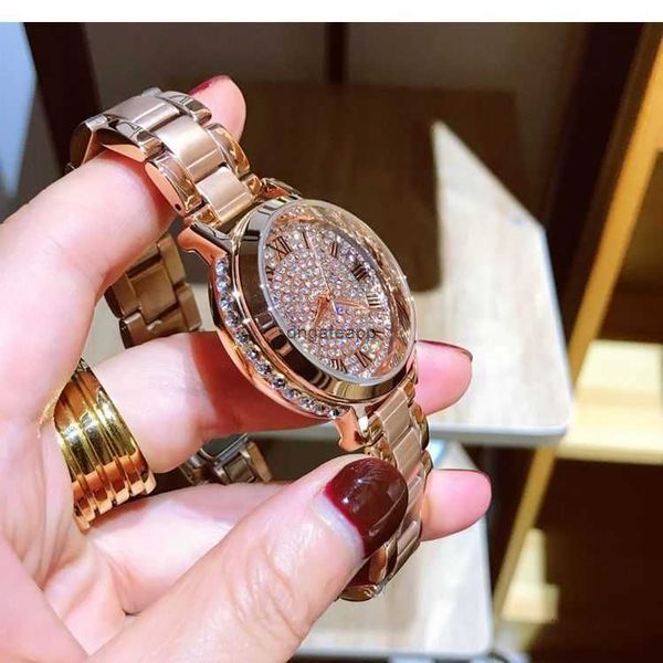 2023 New Womens Watch Full Diamond Sky Star High End Light Fashion Atmósfera personalizada Atmósfera impermeable Quartz