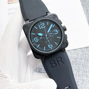 2023 nieuwe horloges heren bel automatisch mechanisch horloge bruin leer zwart rubber ross horloges horloges cadeau