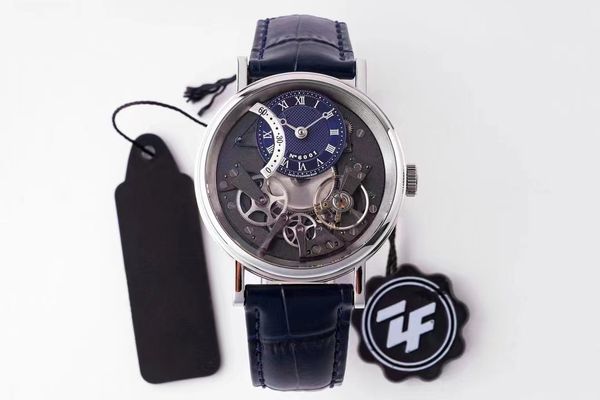 2023 nouveau Zf mens Watch Automatic Reverse jump seconde main Taille de la montre 40mmX11.65 verre saphir ultra-précision Mouvement original Mouvement en cuir de vachette italien