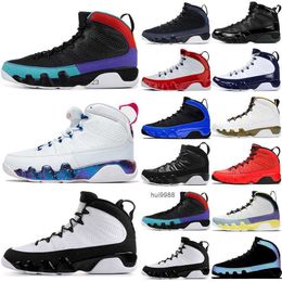 2023 Date Bred 9 Hommes Basketball Chaussures Jumpman 9s Changer le monde Dream It Do It Gym Red Unc Racer Pearl University Blue Statue White Gold Jordan