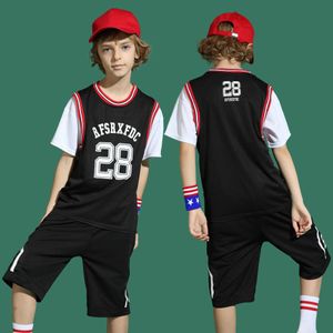 2023 Nouveaux Enfants Ensembles Designer Tracksuis Sports De Plein Air Basketball Costume Deux Pièces Ensemble Garçons Respirant Jersey Football Ensembles Vêtements De Sport