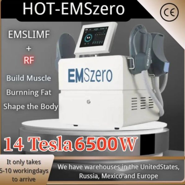 2023 Date DLS-EMSLIM RF 14 Tesla Sculpting Butt Lift Machine Muscle Stimulator Body Shaping Massage Equipment 2/4/5 Poignées EMSzero RF