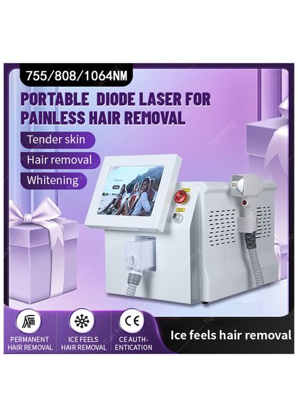 2023 NOUVELLE machine d'épilation 2023 NOUVEAU Medical CE certifié 2000W 3 longueur d'onde Ice Platinum Hair Removal 755 808 1064nm Diode Laser Salon