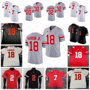 2023 Le plus récent maillot de football des Buckeyes de l'Ohio State Joshua Mickens JT Tuimoloau Tywone Malone Cade Casto Kayden McDonald Jason Moore Will Smith Jr. Jersey