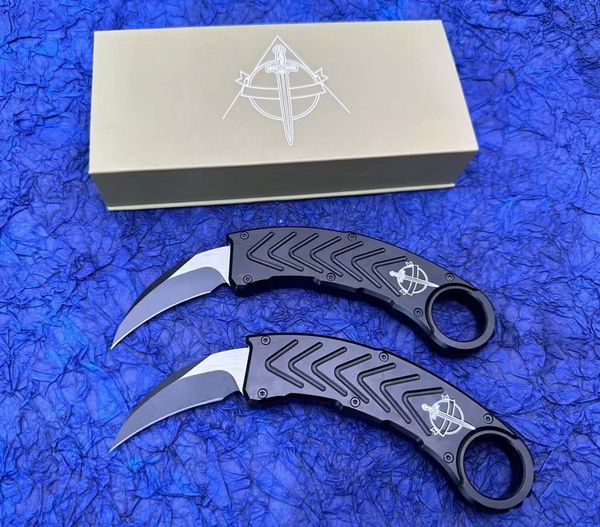 2023 El más nuevo OTF Blade AUTO Karambits Garra Cuchillo cnc Aviación Aluminio Mango Camping herramientas al aire libre EDC cuchillos de bolsillo